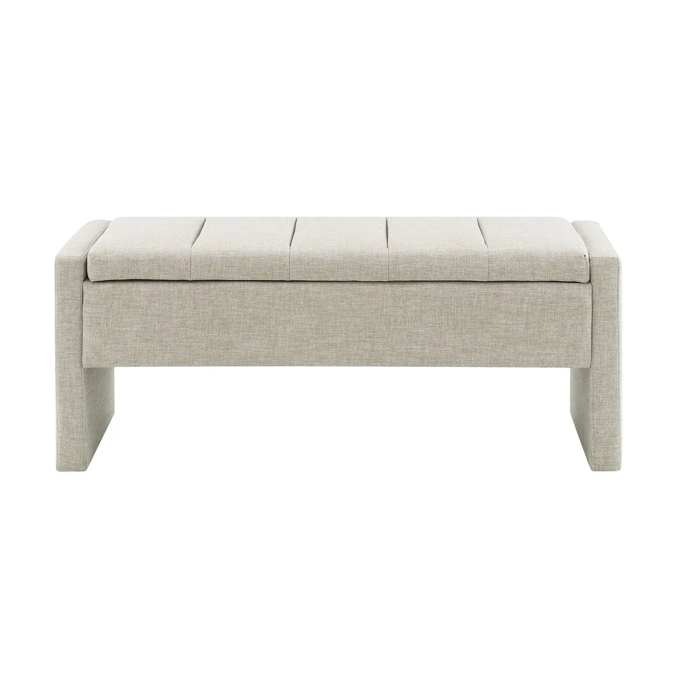 Modern Upholstered Large Bed End Bench With Storage by Unique Piece Furniture