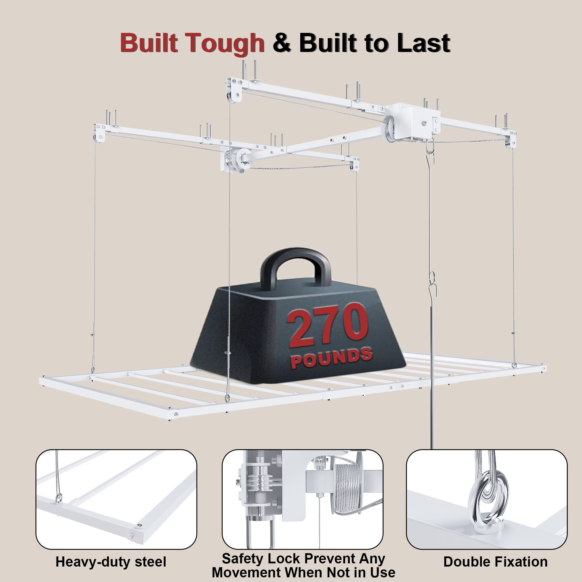 Overhead Garage Storage Rack by HouseOfZazla