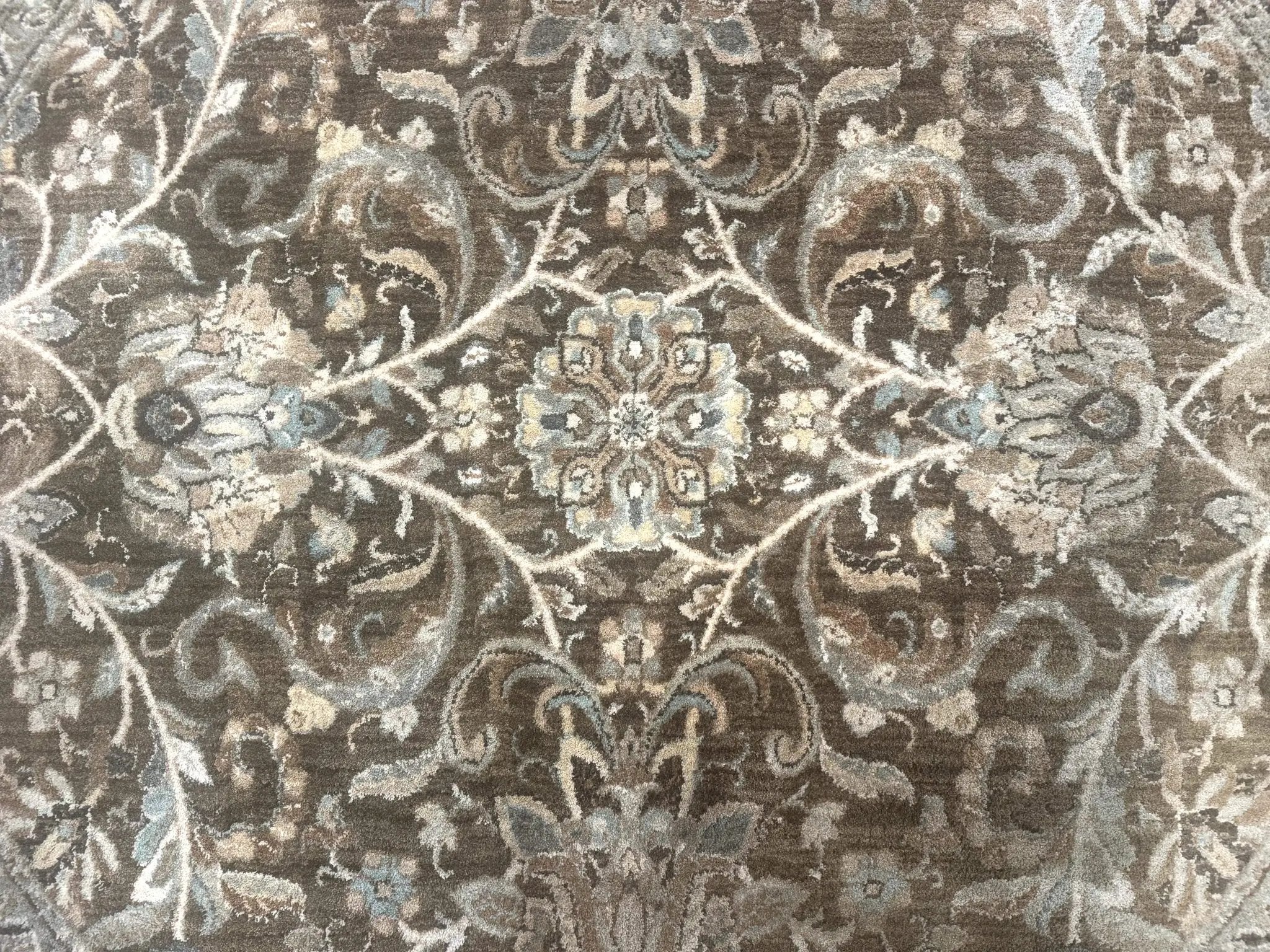 Round Karastan Rug 8x8 ft, Euphoria New Bridge Karastan Rug, Indo Mahal Design by Jewel Rugs