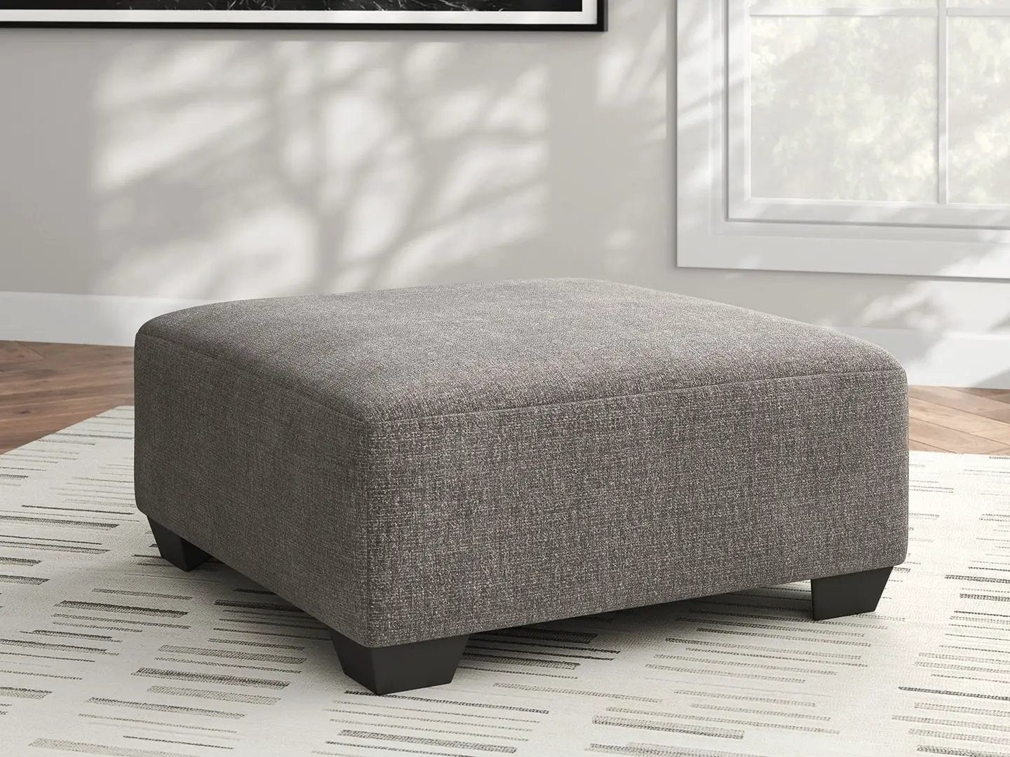 Clarington - Oversized Accent Ottoman - Greystone by Unique Piece Furniture