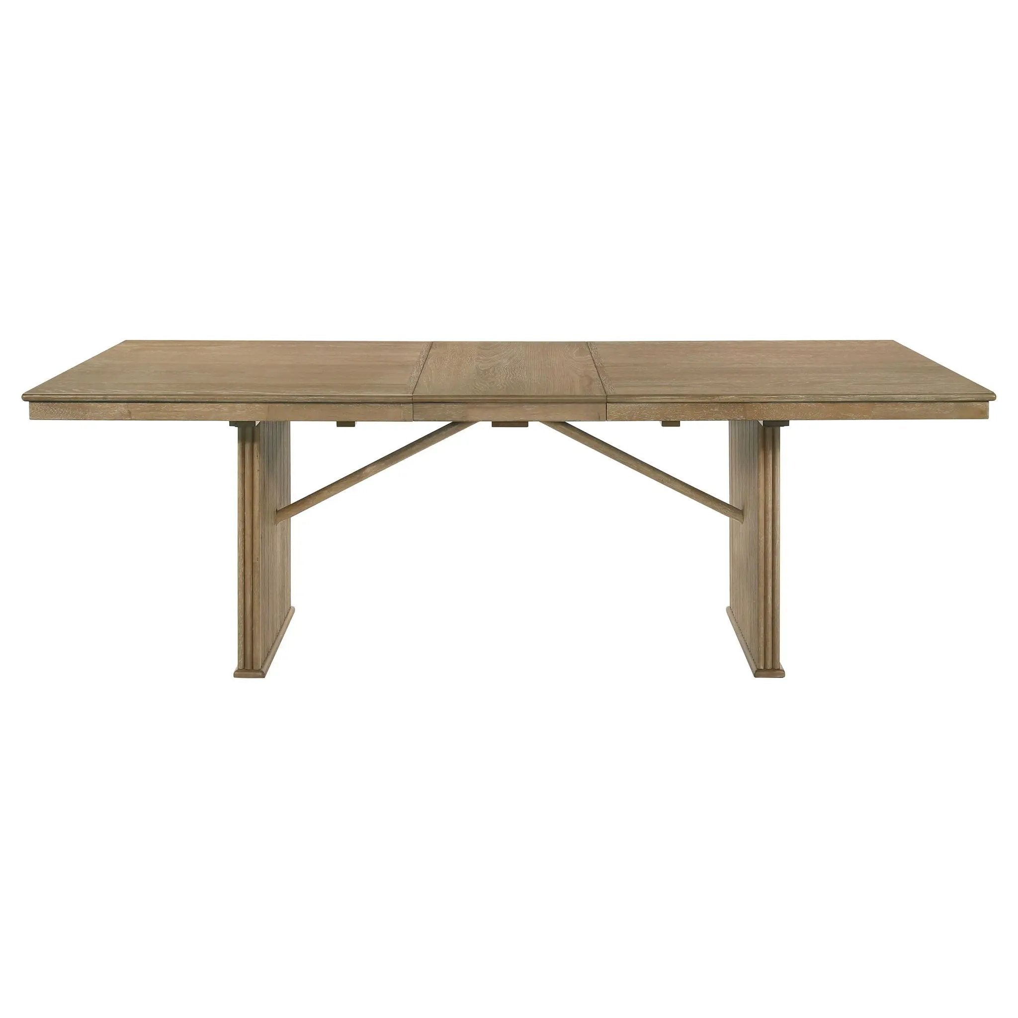 Adina 8-piece Extension Dining Set Distressed Light Brown by Unique Piece Furniture