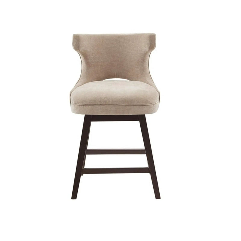 360 Degree Swivel Counter Stool With Silver Detailing by Unique Piece Furniture