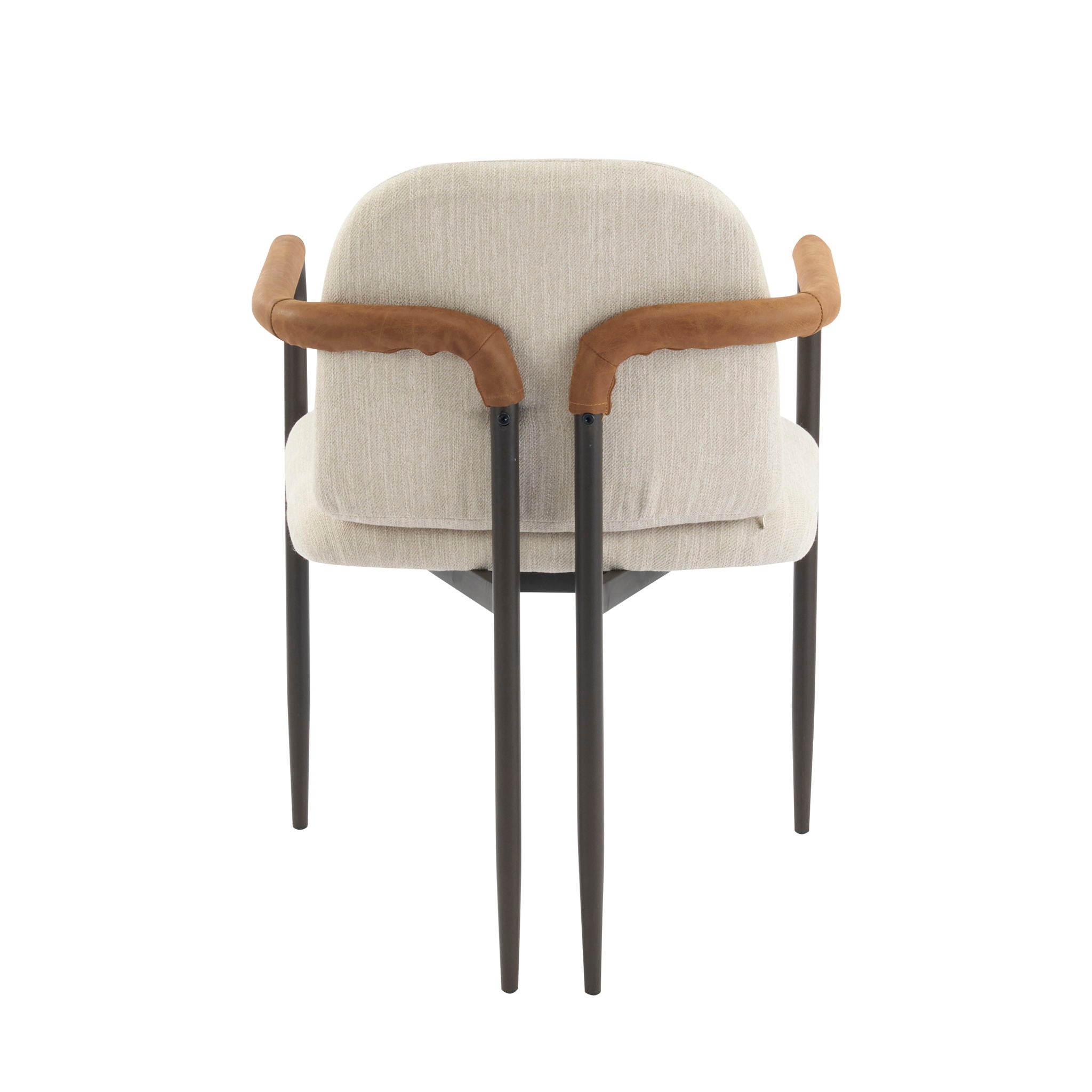 Modern Dining Chair Set with Durable Iron Frame and Comfortable Fabric Upholstery by HouseOfZazla