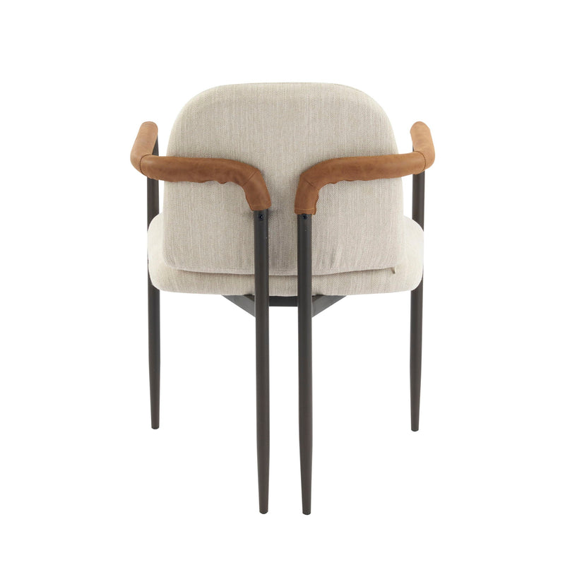 Modern Dining Chair Set with Durable Iron Frame and Comfortable Fabric Upholstery by HouseOfZazla