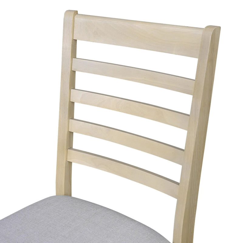 Upholstered Armless Chairs With High Ladder Back by HouseOfZazla