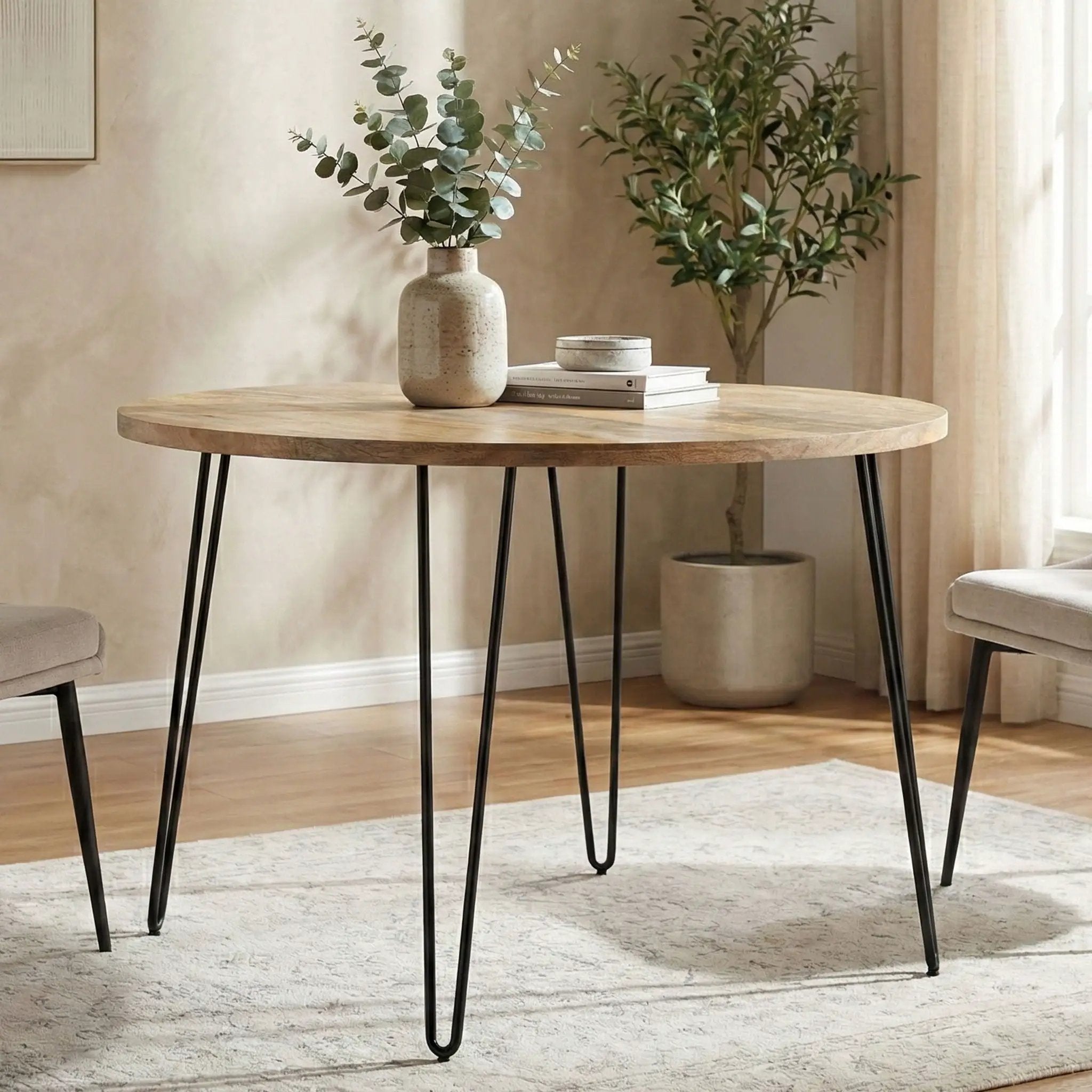Hunter - Round Dining Table - Natural by Unique Piece Furniture