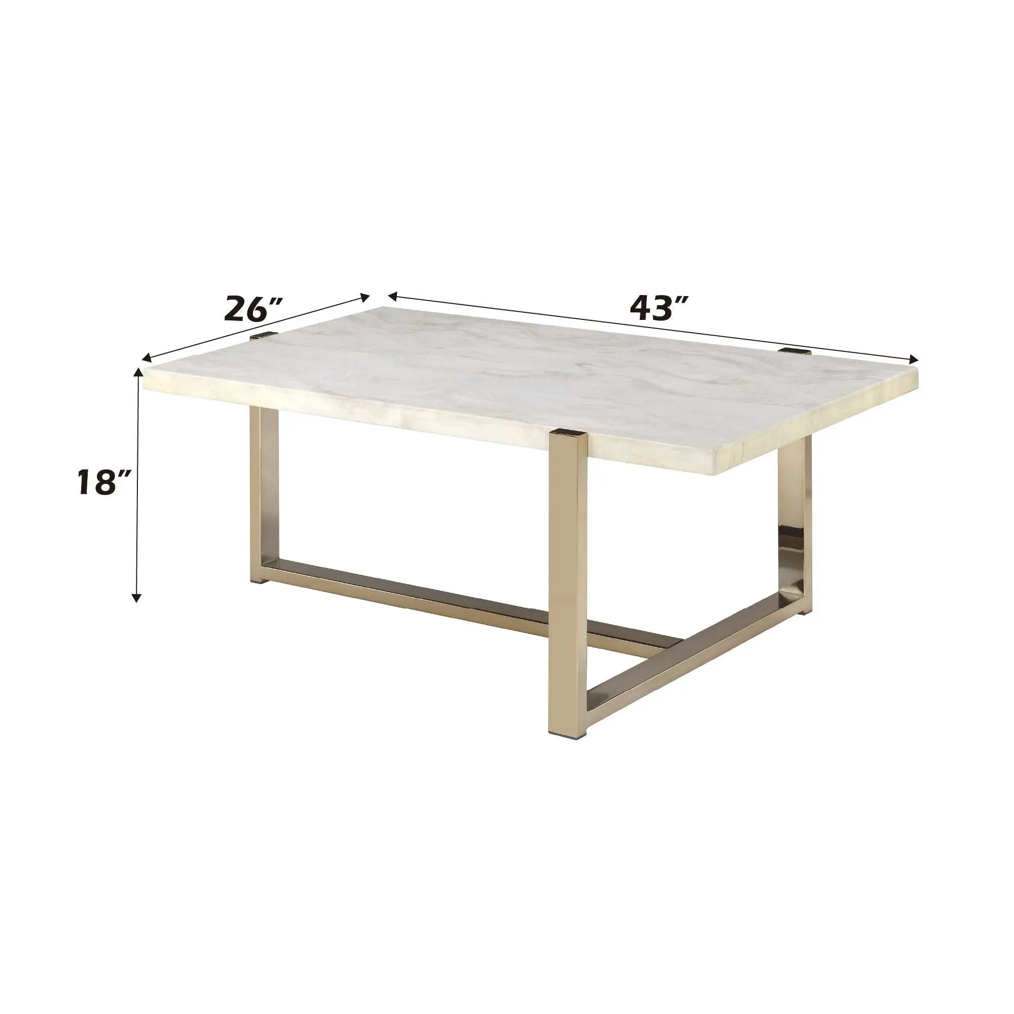Feit - Engineered Stone Top Table by Unique Piece Furniture