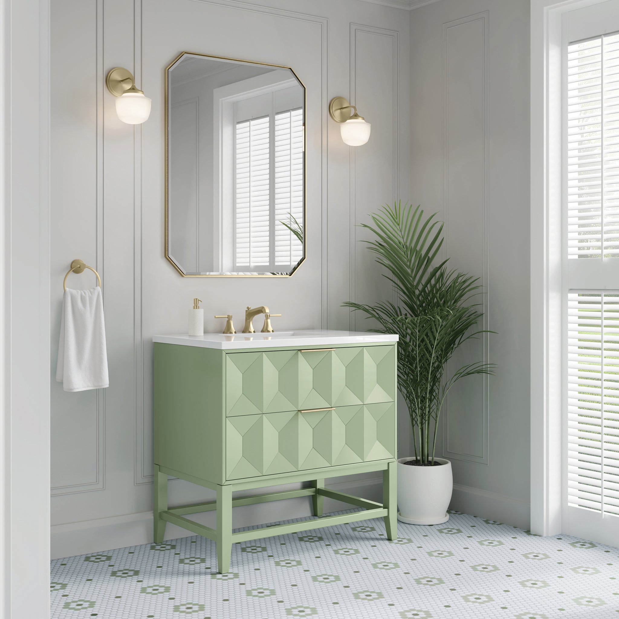 James Martin Emmeline 36" Single Bathroom Vanity, Pistachio, view 31