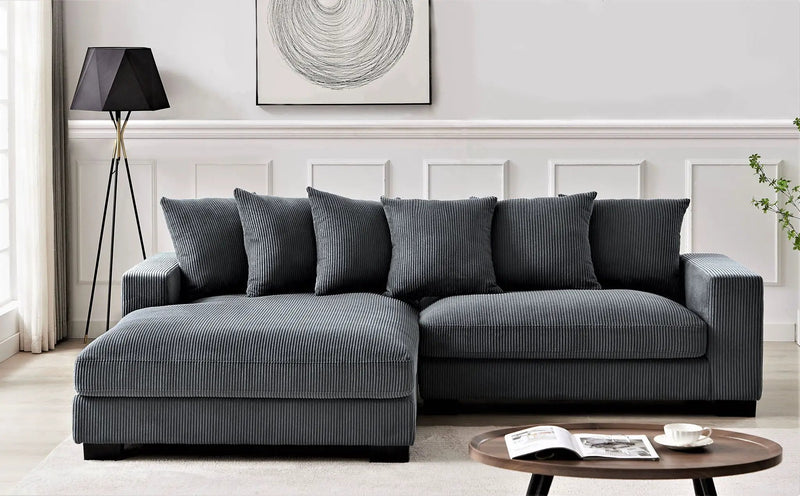 Luxe - Oversized 2 Piece Sectional Couches For Living Room, L Shaped Sofa With Chaise by HouseOfZazla
