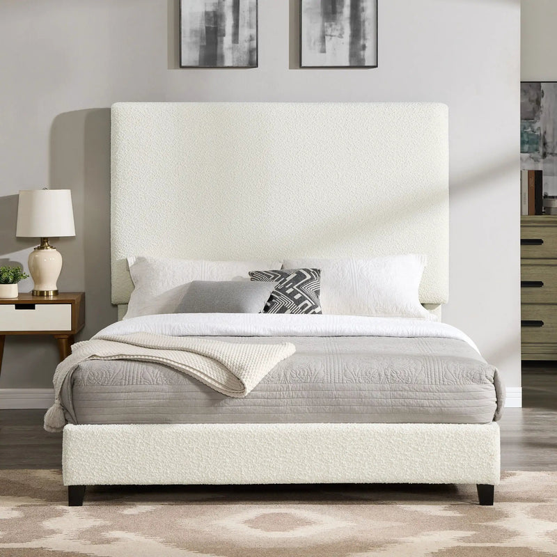 Upholstered Headboard Platform Bed by Unique Piece Furniture