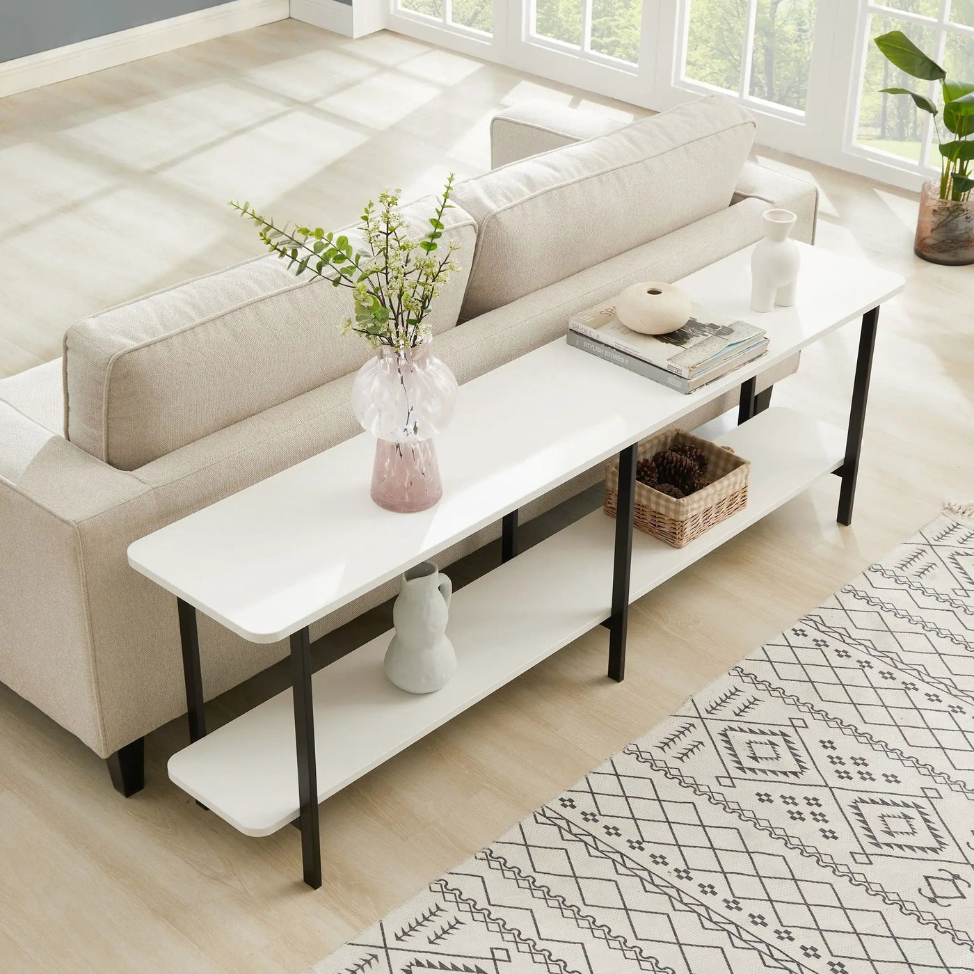 Celine - 2 Shelf Console Table by HouseOfZazla