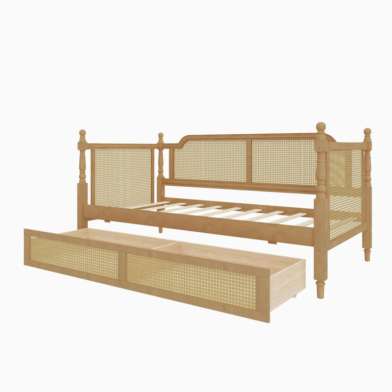 Traditional Style Rattan Daybed, No Box Spring Needed by HouseOfZazla