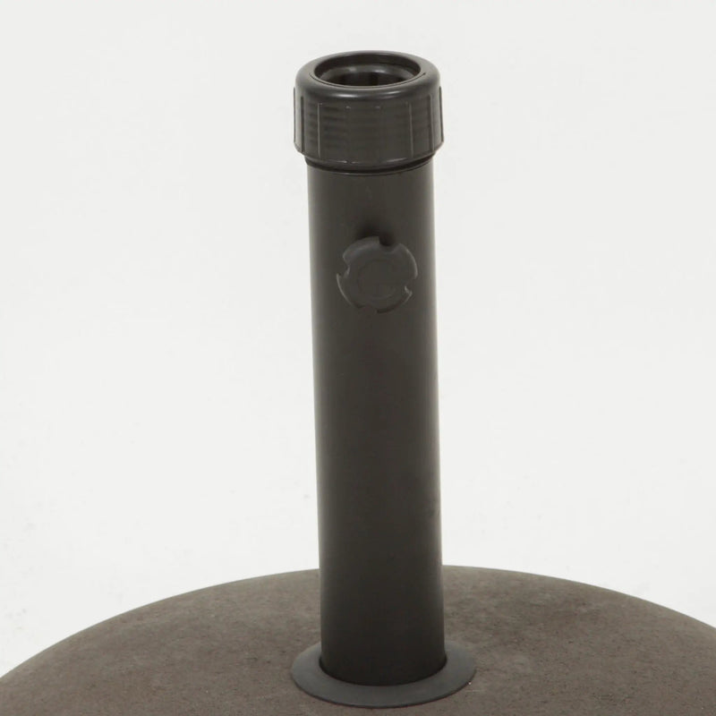 Holder Round Umbrella Base 33 Lbs Concrete - Brown by HouseOfZazla