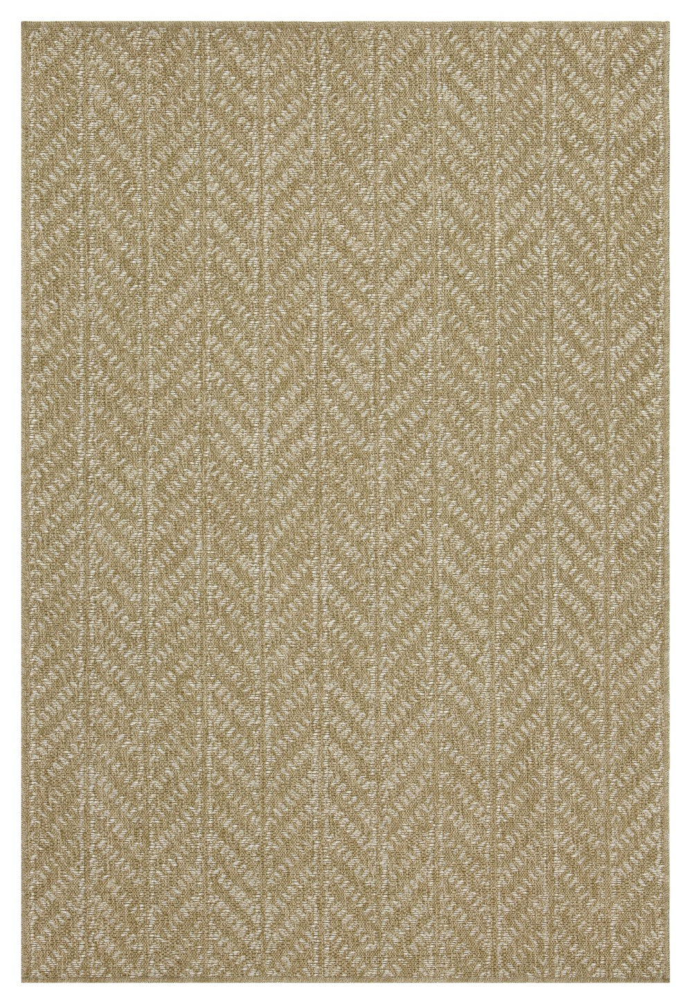 Earth GC_NTL1014 Jute/White Indoor/Outdoor Area Rug by HouseOfZazla