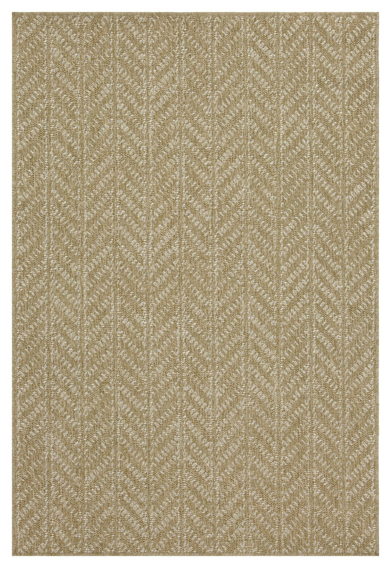 Earth GC_NTL1014 Jute/White Indoor/Outdoor Area Rug by HouseOfZazla