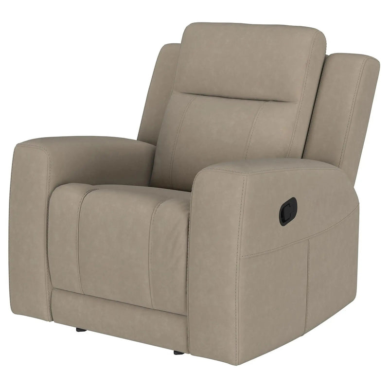 Slater - Upholstered Recliner Chair With Manual Recline - Taupe by Unique Piece Furniture