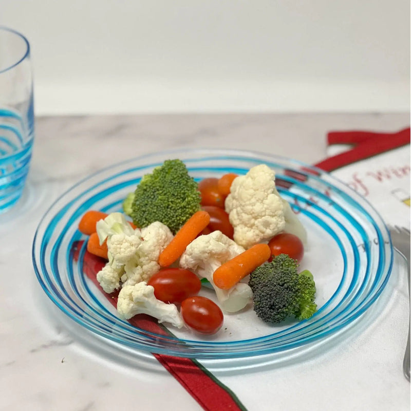 Designer Swirl Acrylic Dinner Plates (Set of 4) by HouseOfZazla