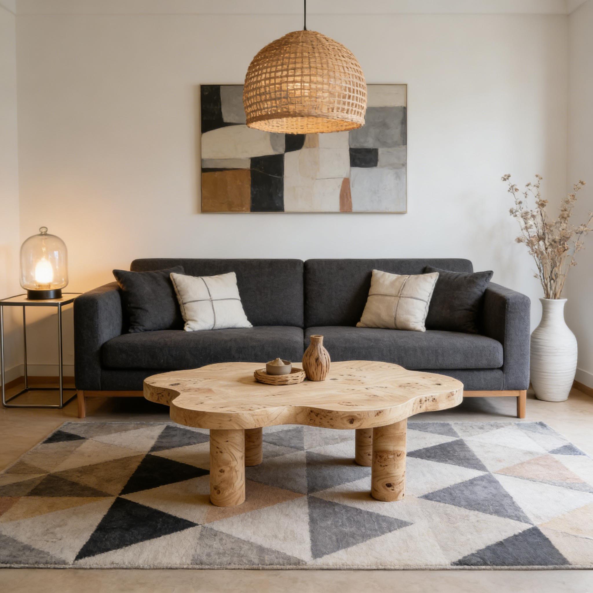 Cloud Shaped Coffee Table With 4 Round Legs by HouseOfZazla