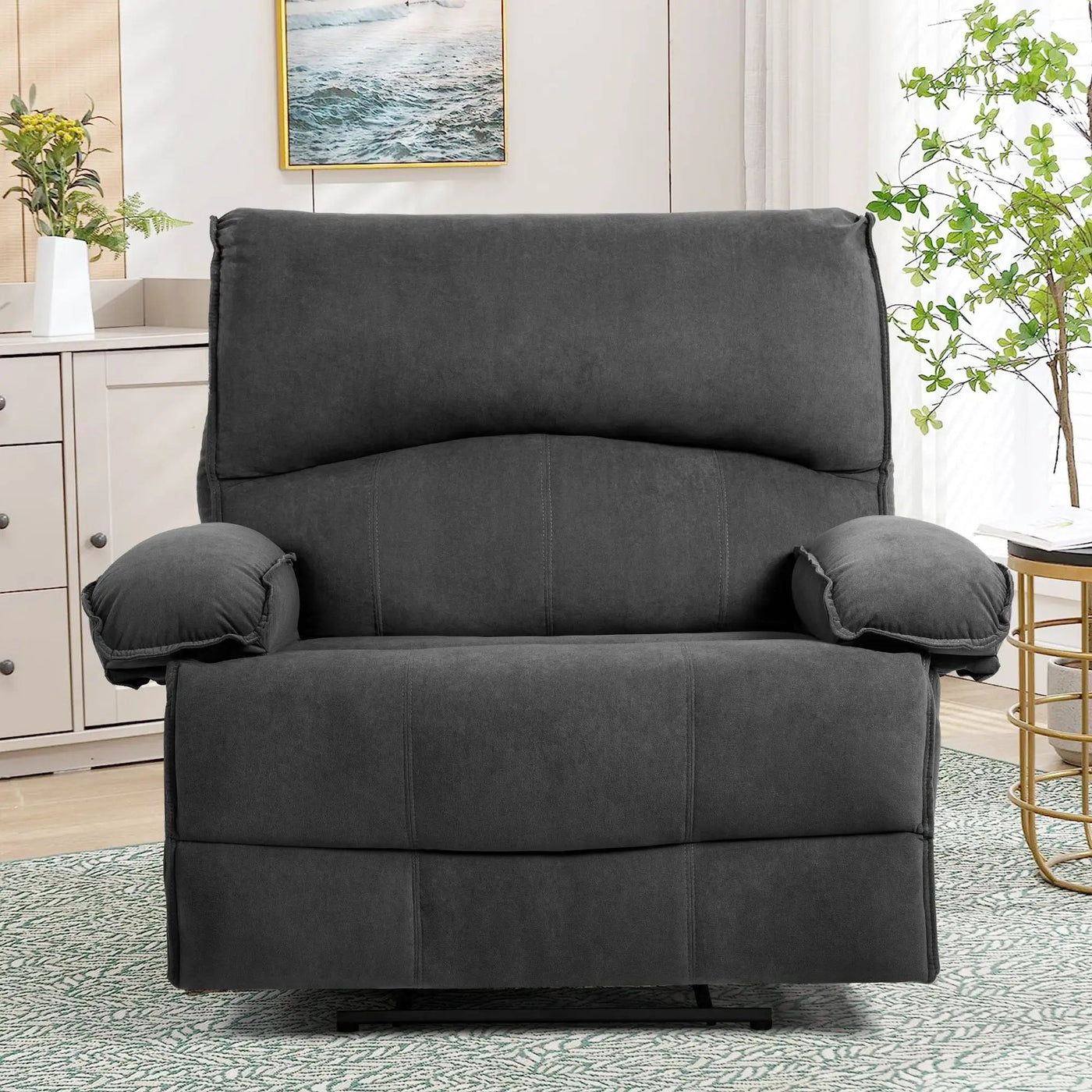 Oversized Manual Recliner Chair Sofa For Living Room by Unique Piece Furniture
