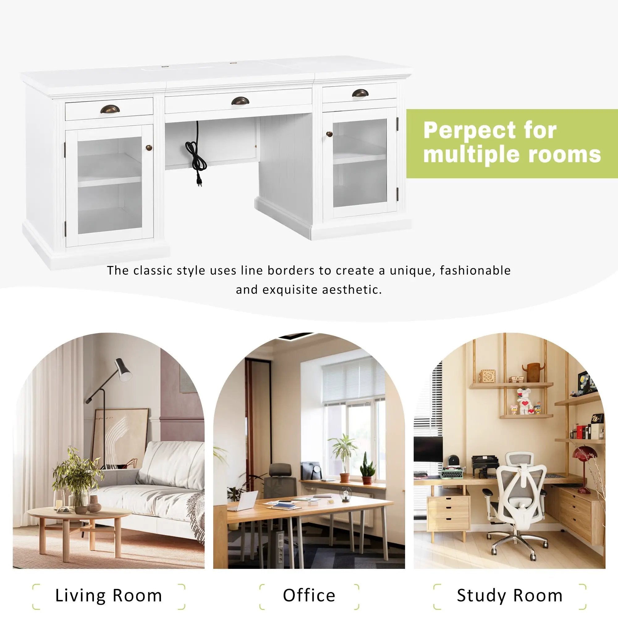 67" Modern Executive Desk by HouseOfZazla
