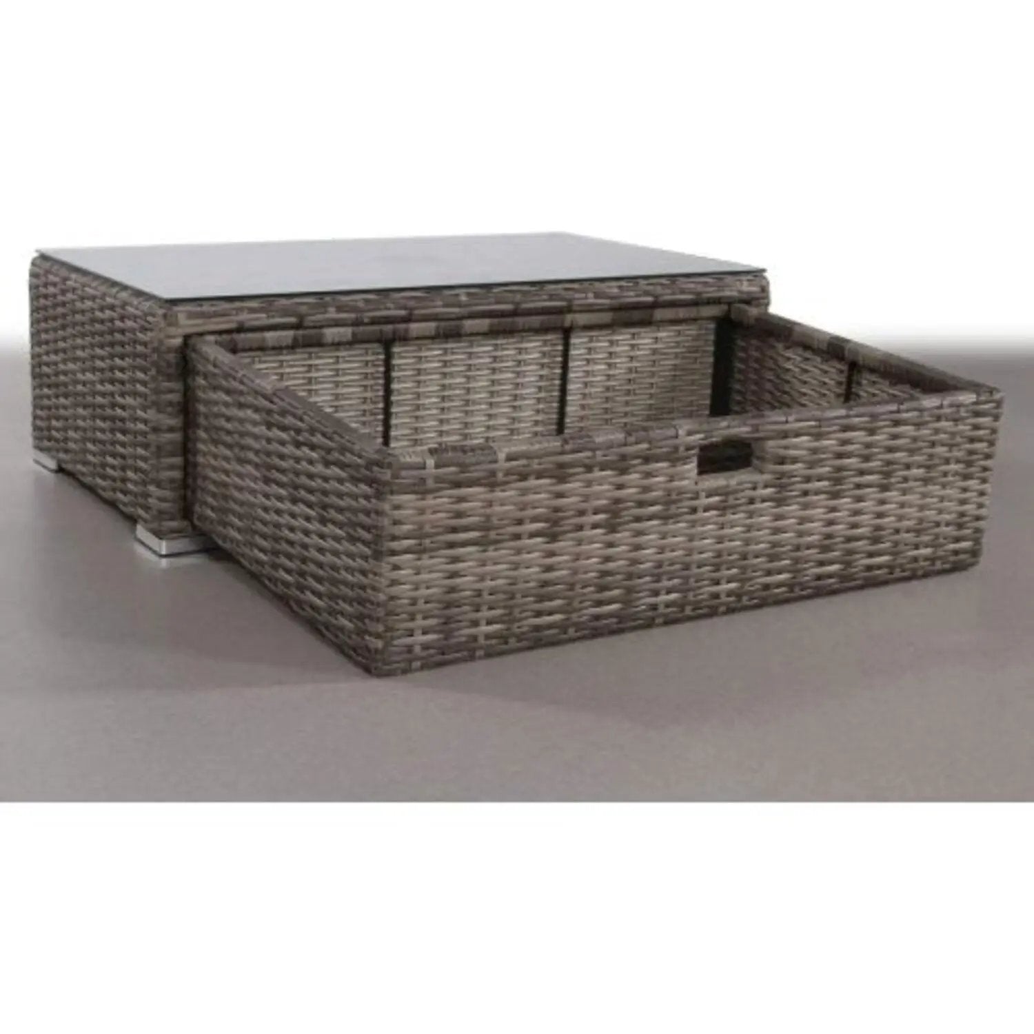 Glass Outdoor Coffee Table - Gray Mix by Unique Piece Furniture