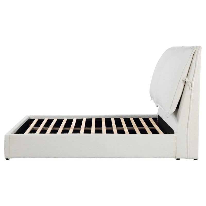 Gwendoline Upholstered Queen Panel Bed White by Unique Piece Furniture