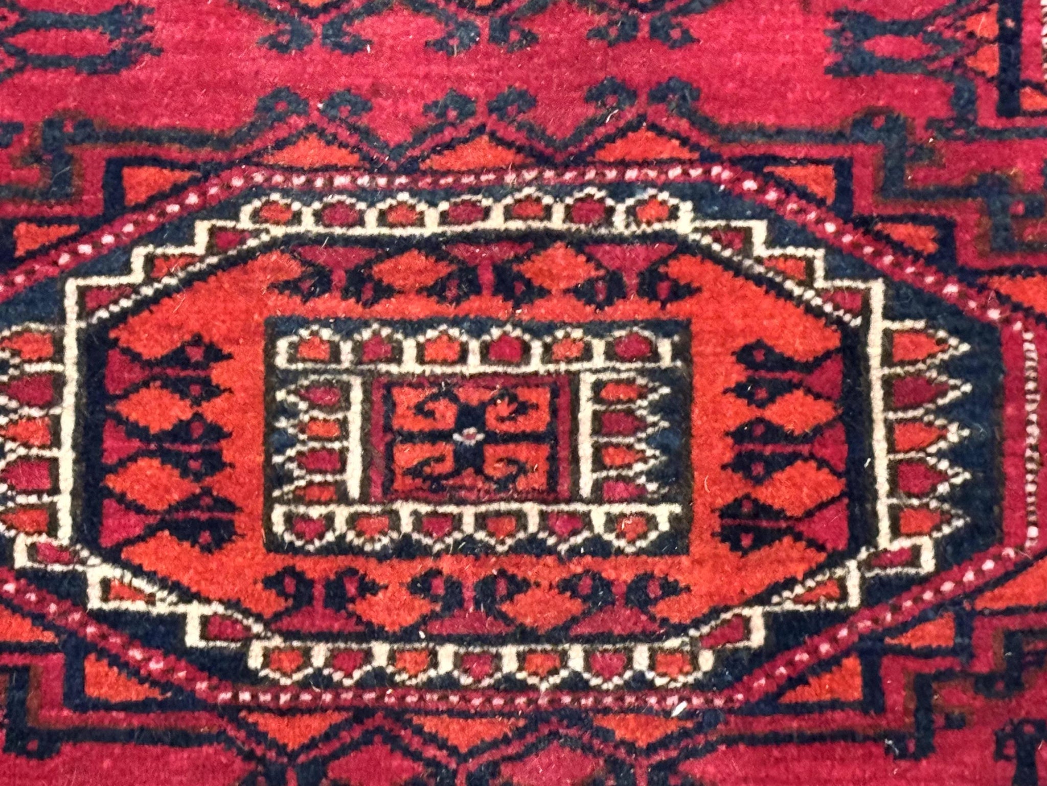 Antique Turkoman Salor Rug, Turkoman Textile, Fine 400 KPSI, Red, Persian Tribal Rug by Jewel Rugs