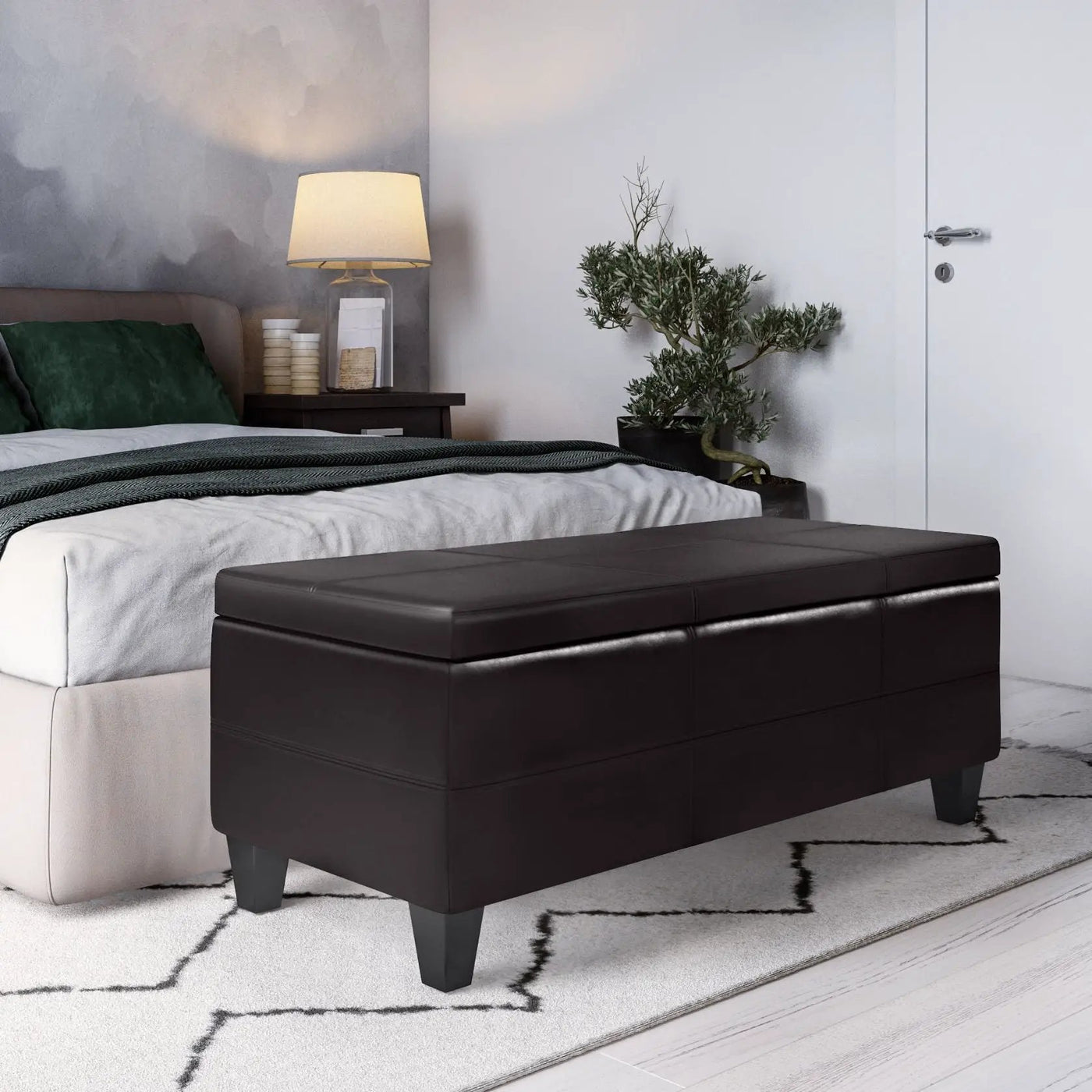Afton - Large Storage Ottoman Bench by HouseOfZazla