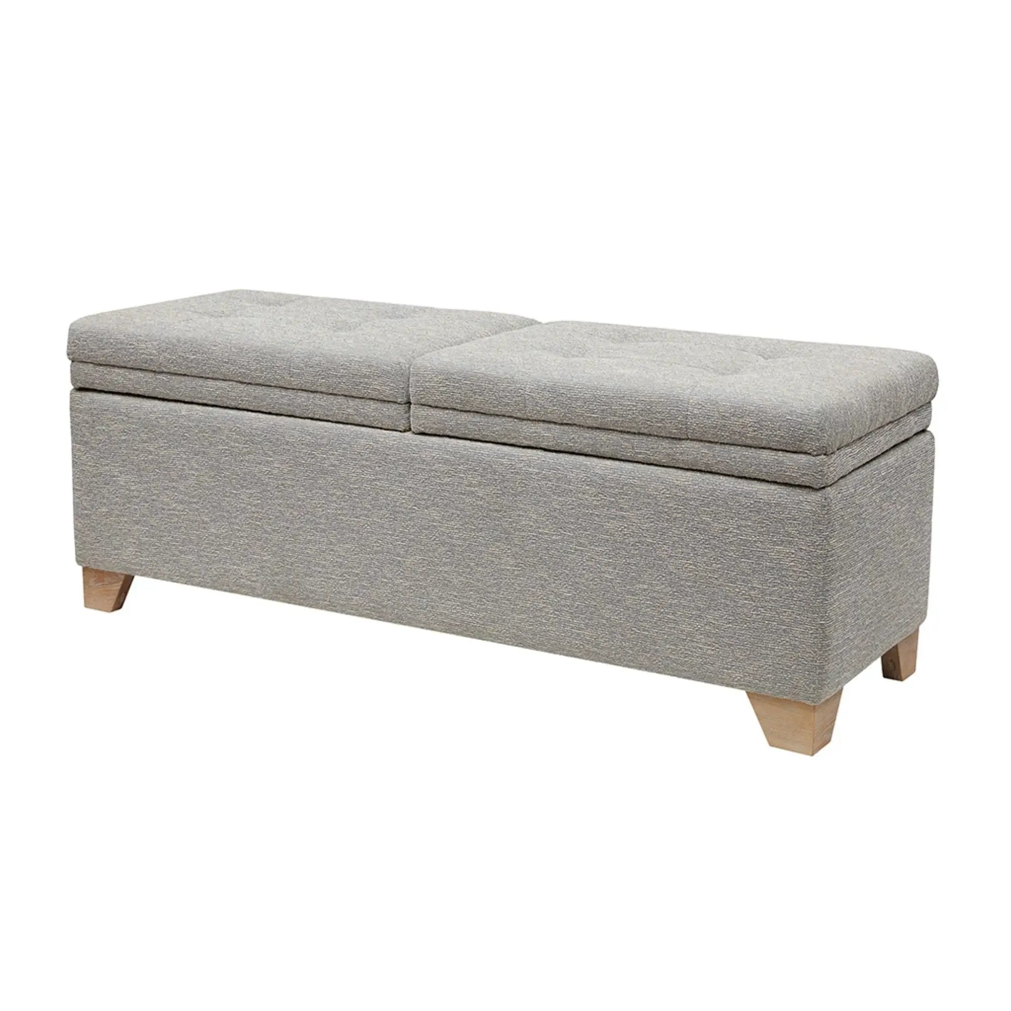 Soft Close Upholstered Storage Bench, Convenient Design by HouseOfZazla