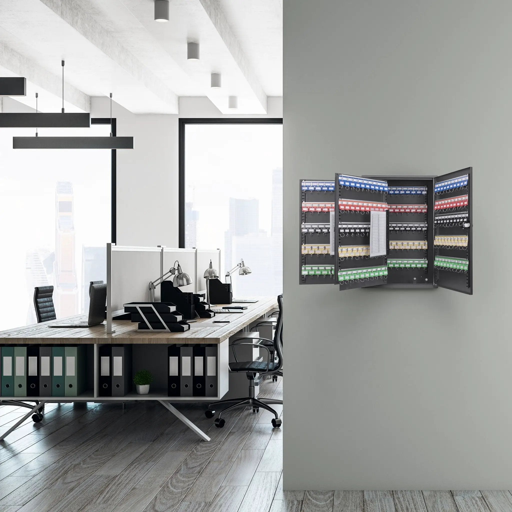 Adjustable Key Cabinet With Combination Lock by Unique Piece Furniture