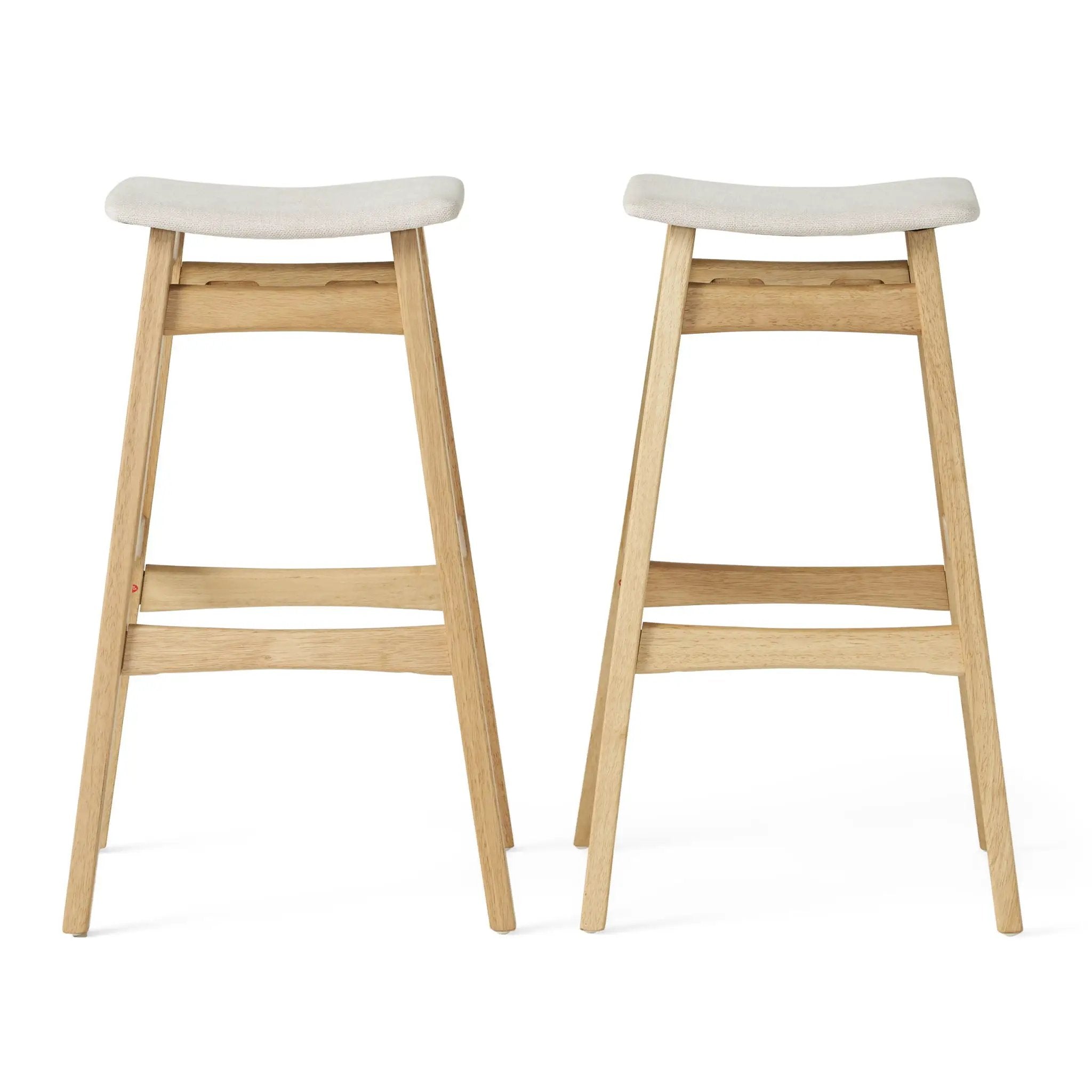 Modern Bar Stool Set With Upholstered Seating by HouseOfZazla