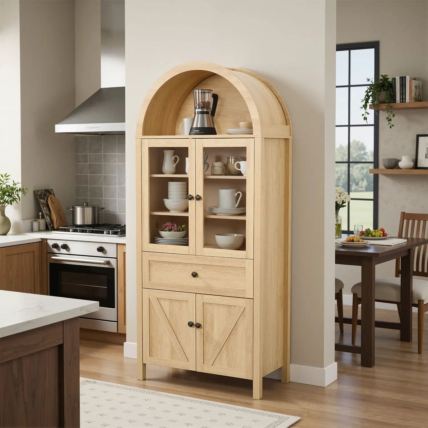 Retro Dome Cabinet With Large Storage Space by HouseOfZazla