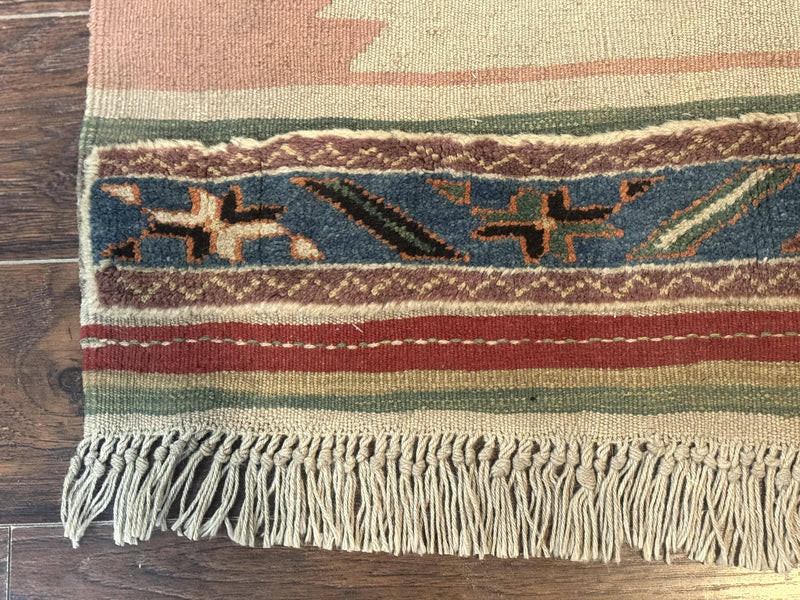 Turkish Kilim Rug 2.5 x 4.7, Flatweave Bohemian Blanket Rug, Wall Hanging Tapestry Rug by Jewel Rugs