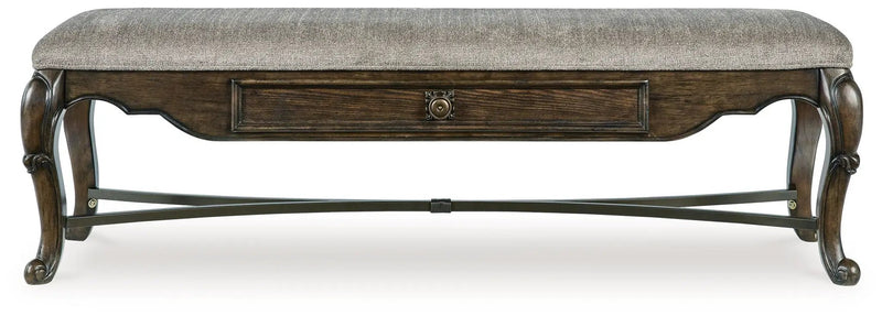 Maylee - Upholstered Storage Bench - Dark Brown by Unique Piece Furniture