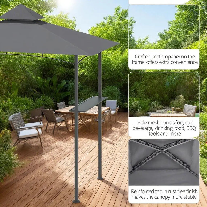 8' x 5' Grill Gazebo Outdoor BBQ Canopy by HouseOfZazla