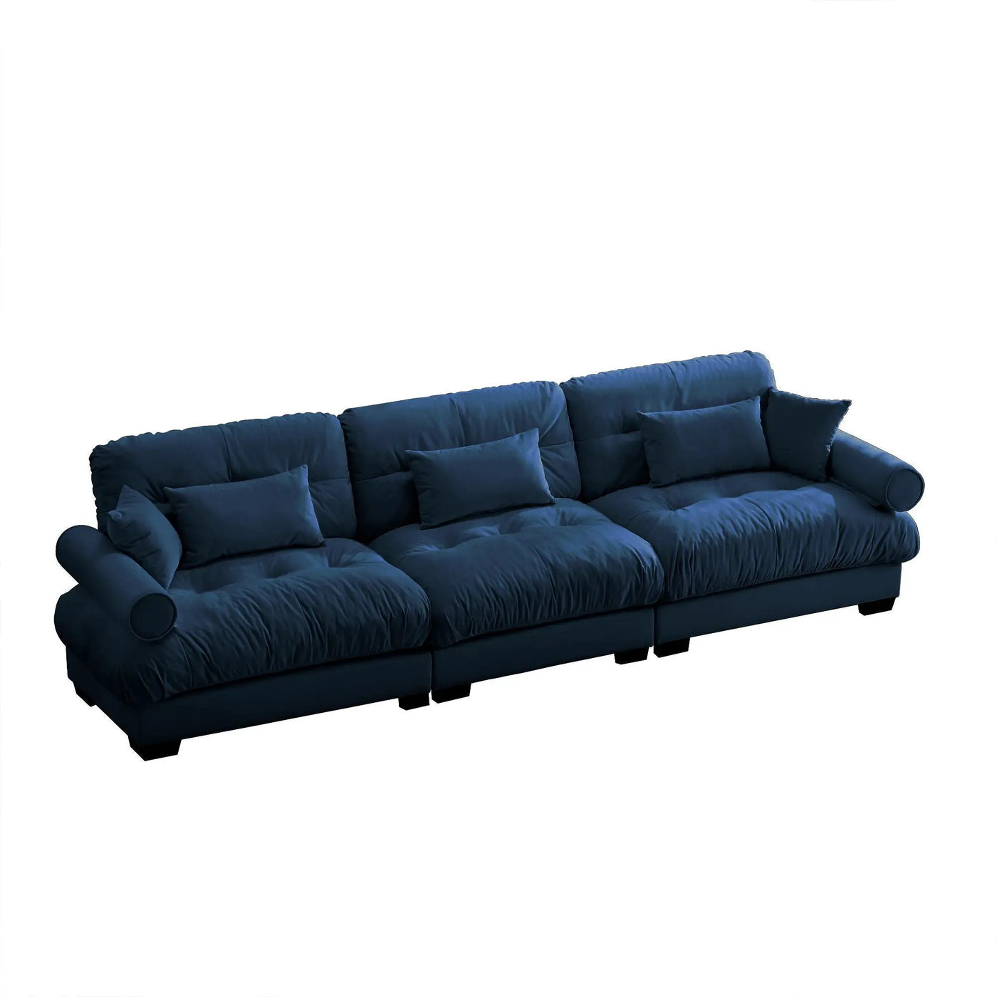 Modern Oversize Sofa With Cloud Like Comfort, Featuring Waist And Throw Pillows by Unique Piece Furniture