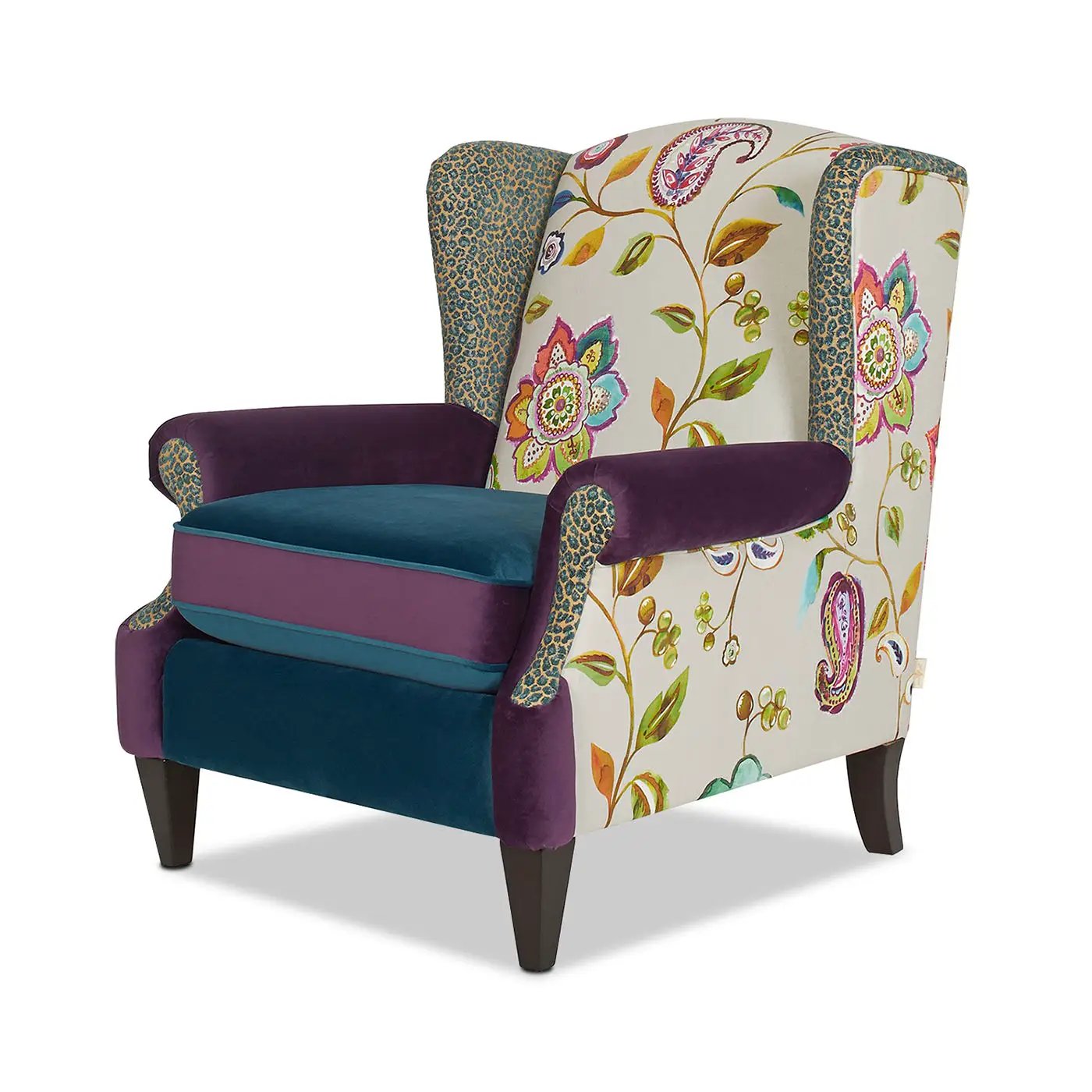 Anya - Boho Chic Wingback Accent Arm Chair by Unique Piece Furniture