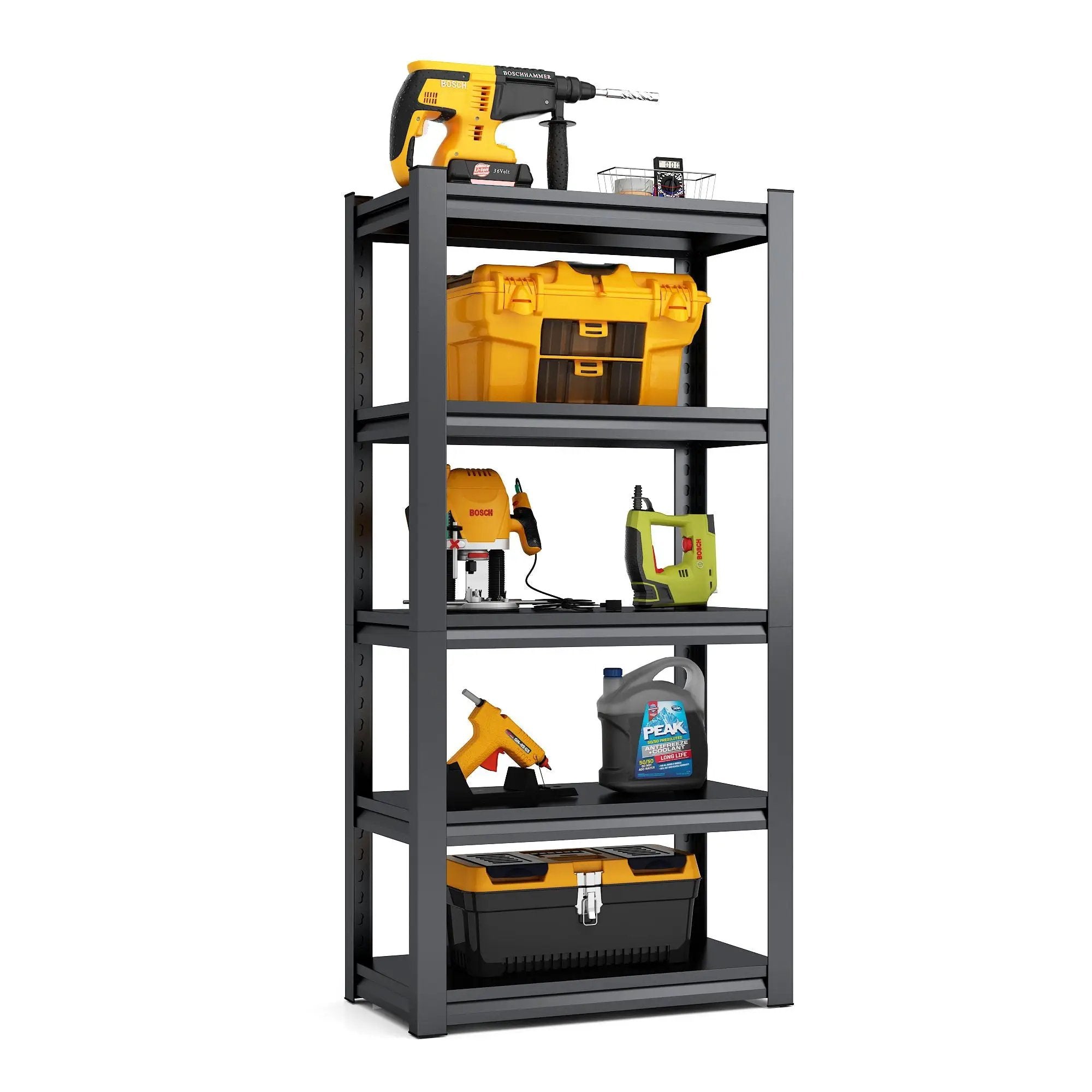 5 Tier Heavy Duty Shelving Unit Adjustable Shelving Units by HouseOfZazla