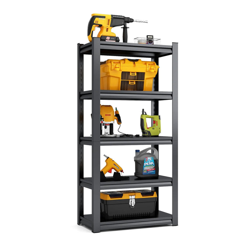 5 Tier Heavy Duty Shelving Unit Adjustable Shelving Units by HouseOfZazla