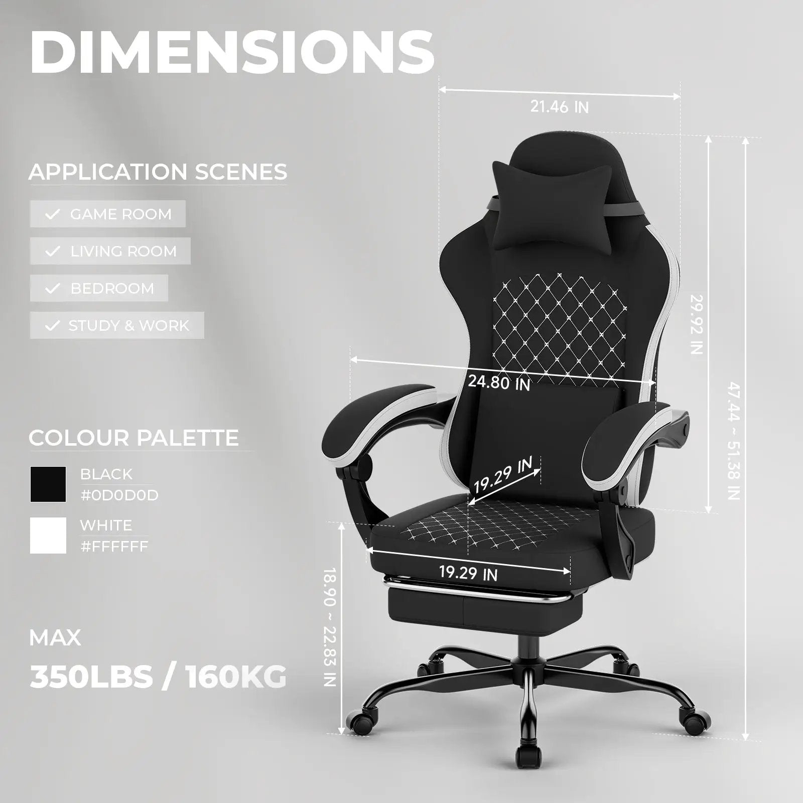 Gaming Chair with Massage and Ergonomic Design by HouseOfZazla