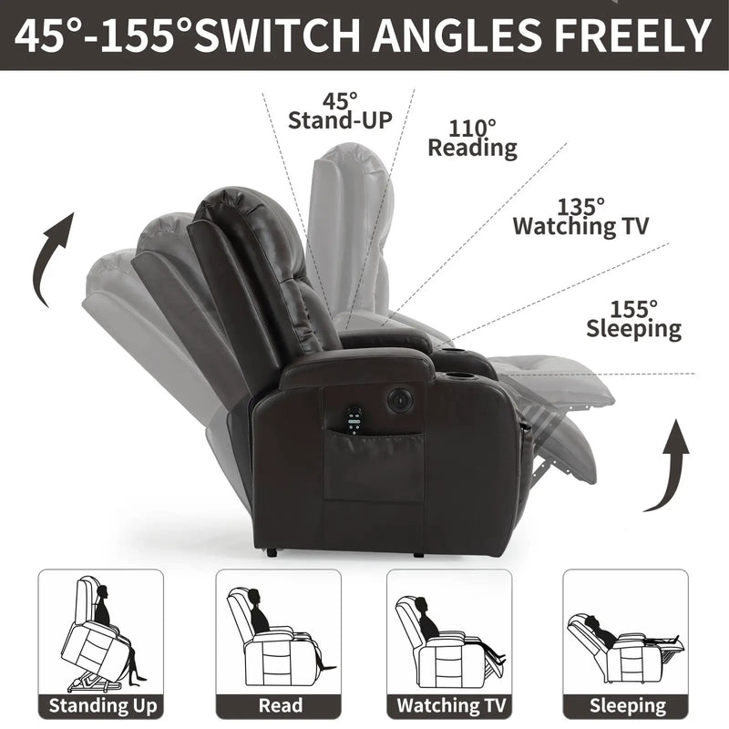 ComfortMax Infinite Position Power Lift Recliner Chair by HouseOfZazla
