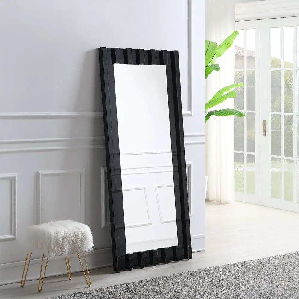 Dara - Floor Mirror - Black by Unique Piece Furniture