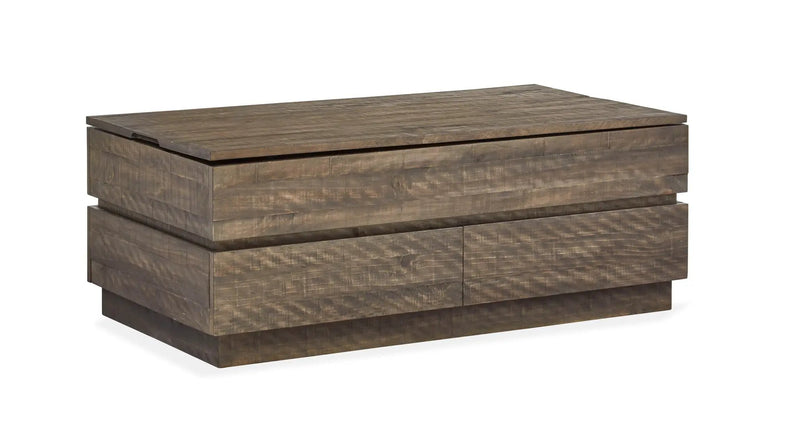 Baisden - Lift Top Storage Cocktail Table With Casters - Tobacco by Unique Piece Furniture