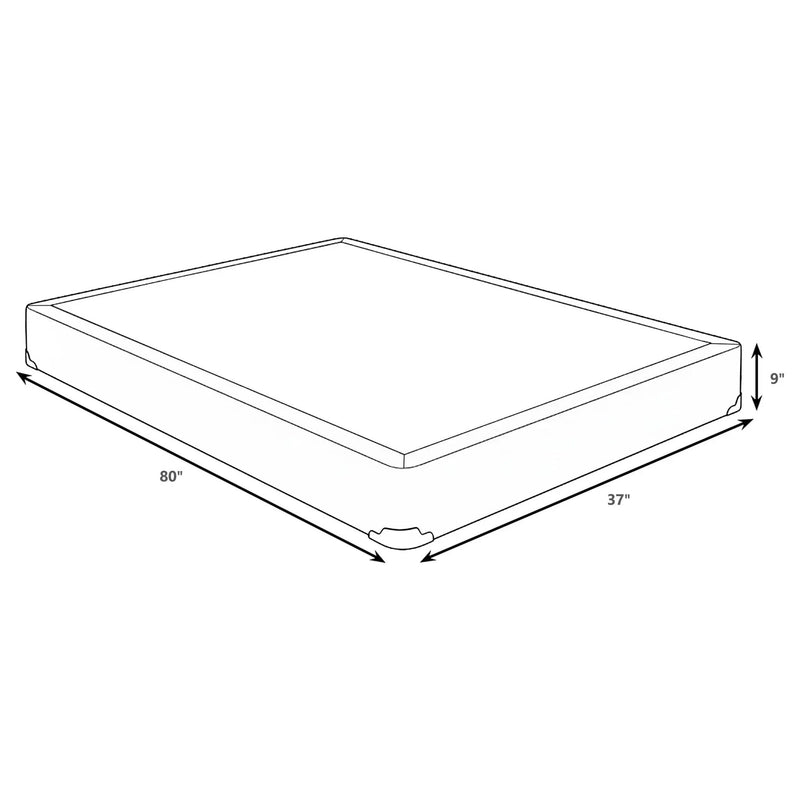Mercer 9-inch Twin XL Standard Box Spring Foundation by Unique Piece Furniture