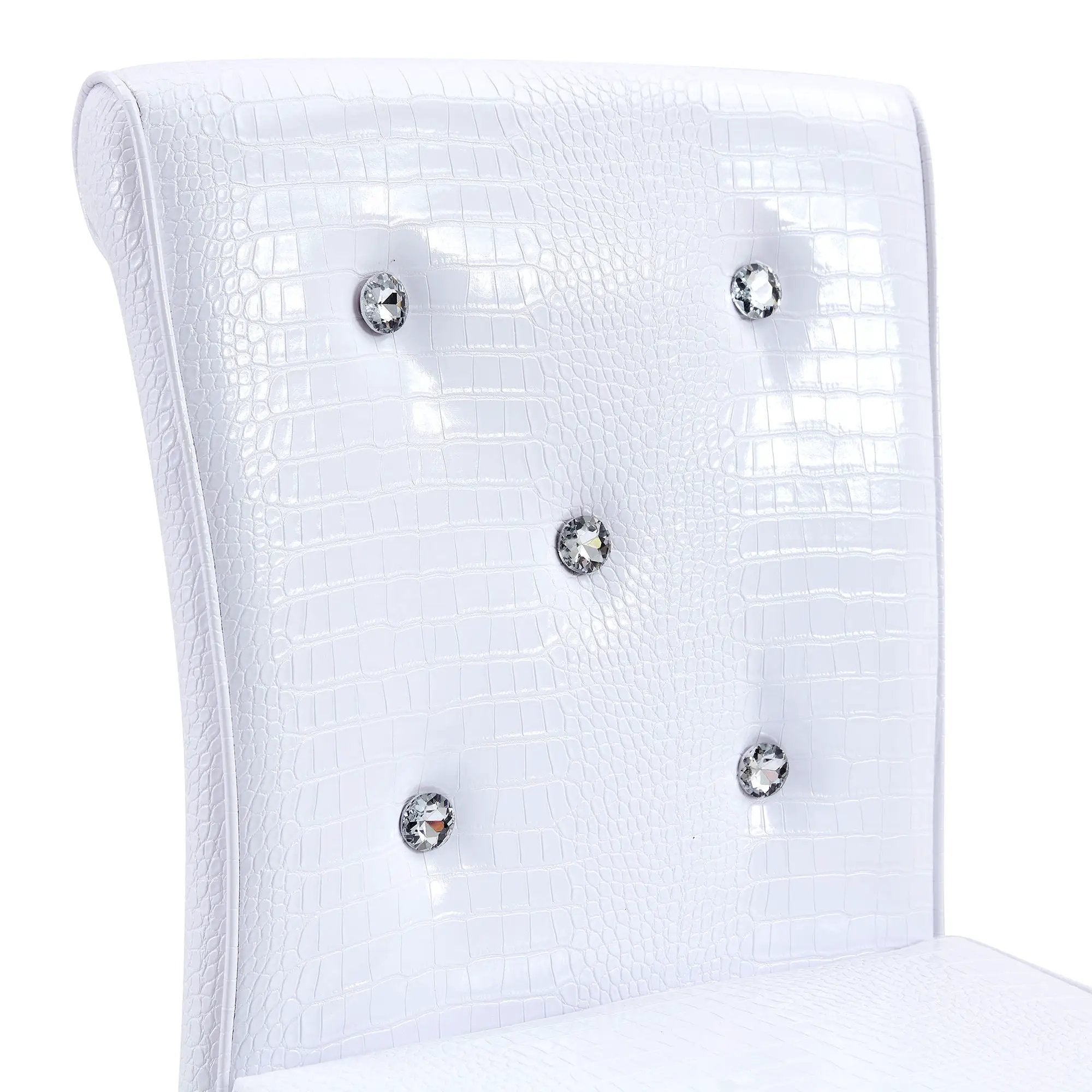 Bar Chairs With Crystal Clasp Design (Set of 2)