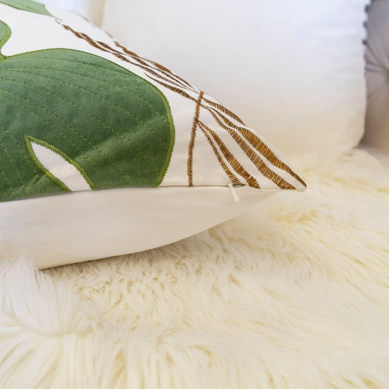 Autumn Vibes Leaf Accent Pillow by HouseOfZazla