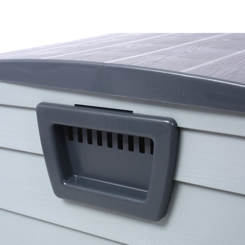 All Weather UV Pool Deck Box Storage Shed Bin with Wheels by HouseOfZazla