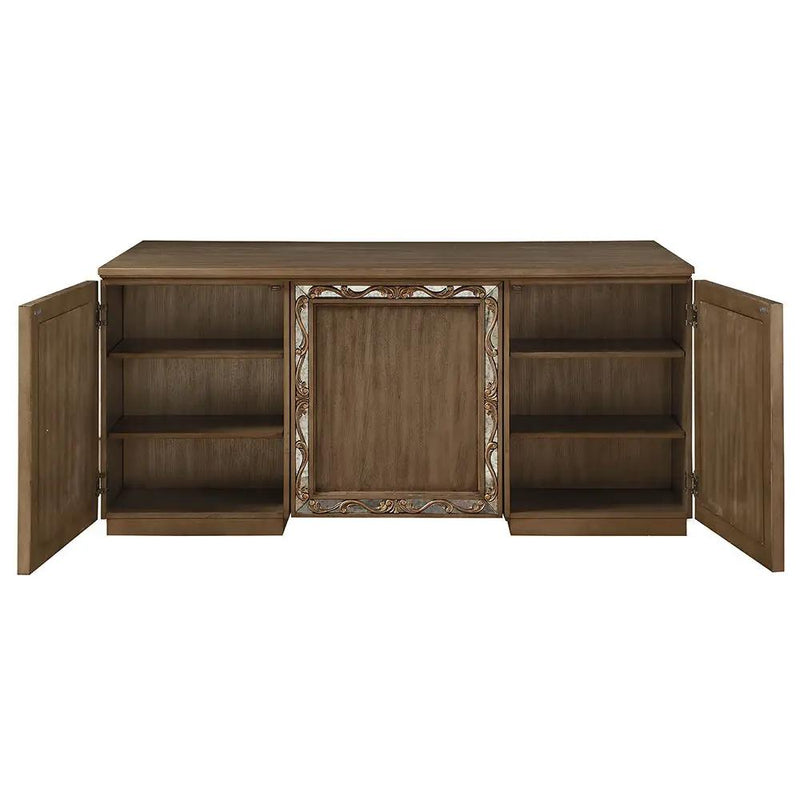 Orianne - Executive Writing Desk - Antique Gold by Unique Piece Furniture