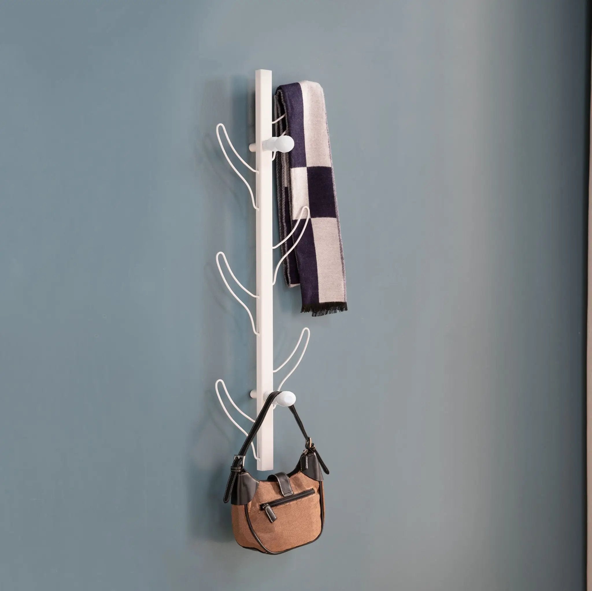 Vertical Eight Hook Coat Rack Wall Mount by HouseOfZazla