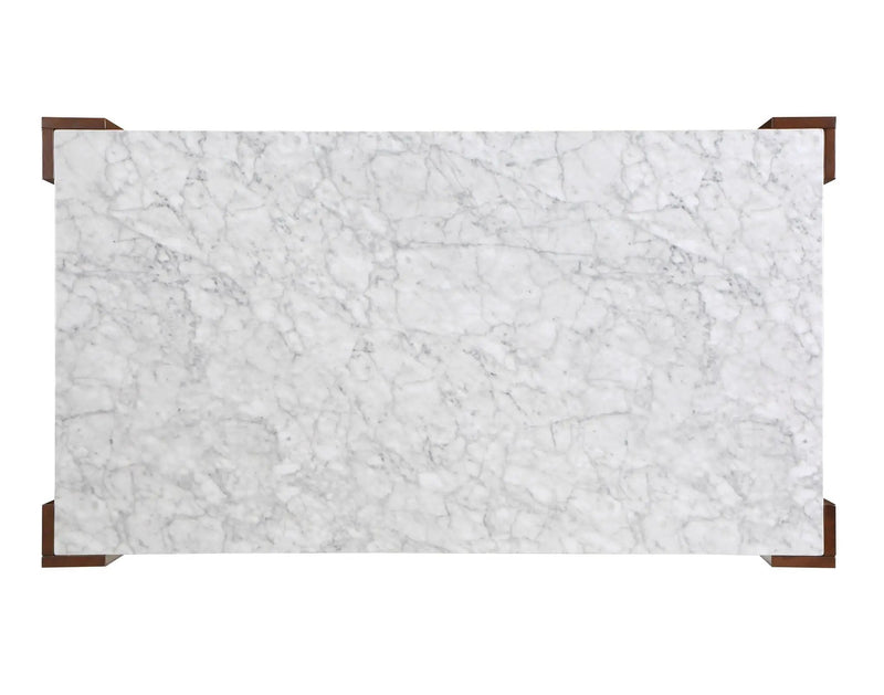 Hettie - Dining Table With Engineered Stone Top - Brown by Unique Piece Furniture